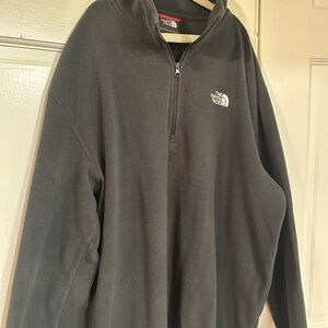The North Face Quarter Zip Charcoal Zip-Up Sweater